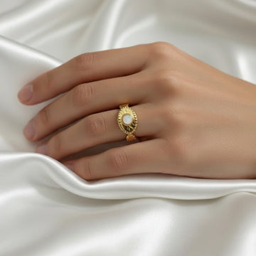 Enamel Eye Ring